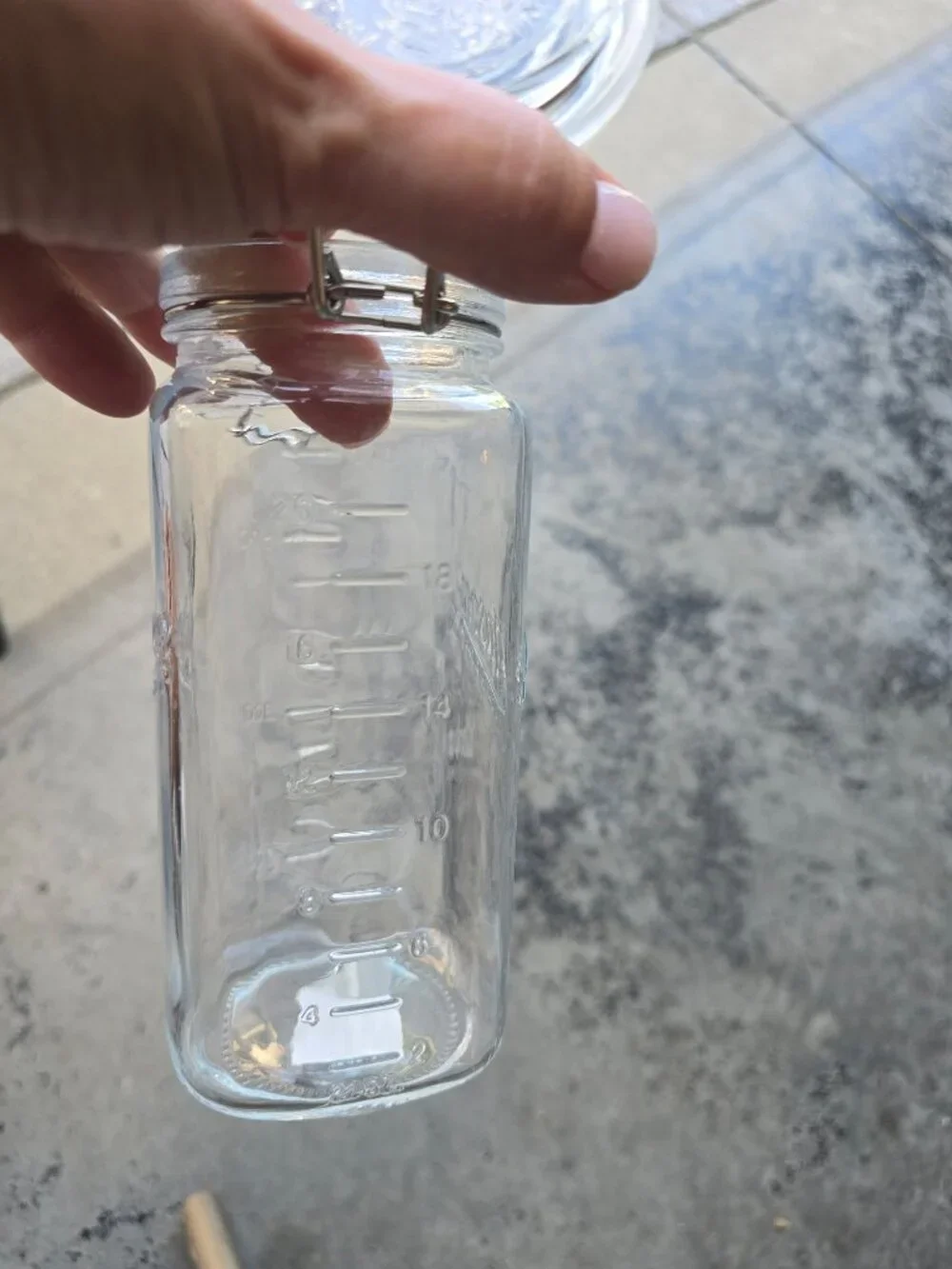 Mason Craft & More 22oz Glass Storage Jar - Round Top Square Base Canister